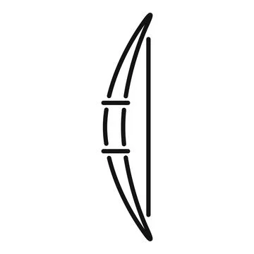 Hunting bow representing archery and outdoor sports Stock Illustration