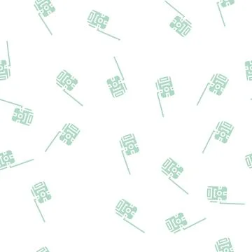 Hunting camera glyph seamless pattern Stock Illustration