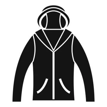 Hunting jacket icon, simple style Stock Illustration