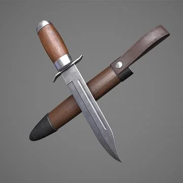 Hunting Knife 3D Model