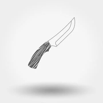 Hunting knife Illustrazione stock