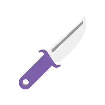 Hunting knife. Vector illustration EPS 10 in trendy flat style isolated. イラスト素材