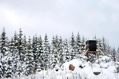 Hunting tower Stock Photos