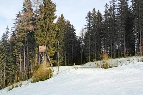Hunting tower Stock Photos
