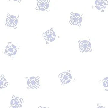 Hunting trap glyph seamless pattern Stock Illustration