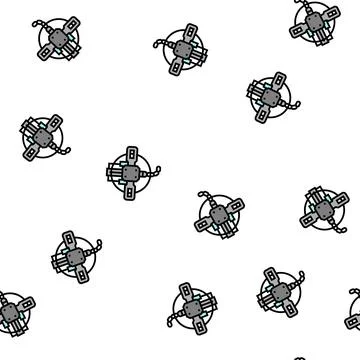 Hunting trap vector seamless pattern Stock Illustration