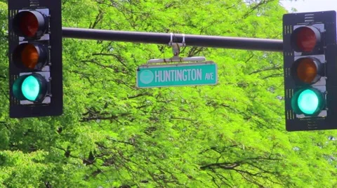 Huntington Ave Stock Footage 41266945