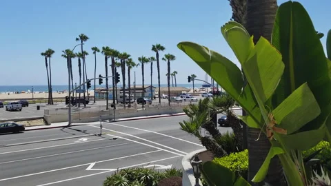 Huntington Beach Boardwalk | Stock Video | Pond5