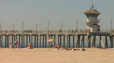 HUNTINGTON BEACH Video stock 858324