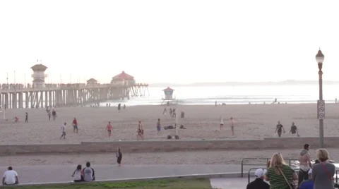 Huntington Beach Stock Footage 47008793