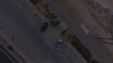 Huntington Beach Looking Down on the Beach 4K Aerial Stock Footage 63244669