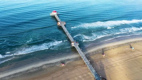 Huntington Beach Pier Stock Footage 338159524