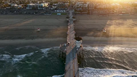 Huntington Beach Pier Stock Footage 338159539
