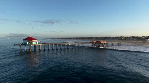 Huntington Beach Pier Stock Footage 338159552