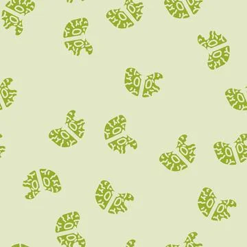 Huntingtons disease glyph vector seamless pattern Stock Illustration