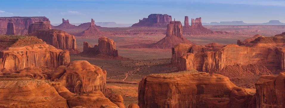 Hunts mesa viewpoint Stock Photos