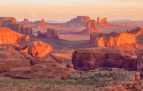 Hunts Mesa viewpoint Stock Photos