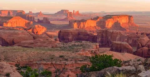 Hunts Mesa viewpoint Stock Photos
