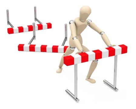 The hurdles Stock Illustration