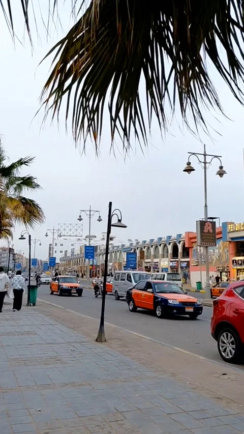 Hurghada, Egypt - May 11 2026: the dynamic street life Stock Footage 336177802
