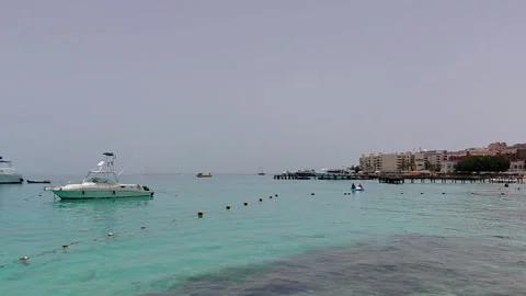 Hurghada, Egypt - May 17 2026: marine landscape at a beach resort Stock Footage 336247320