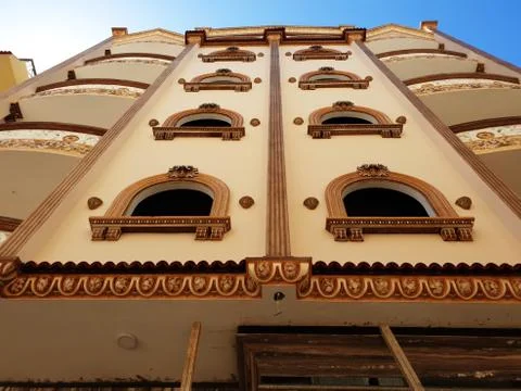 Hurghada, Egypt - May 30, 2020: Egypt House Building Style Stock Photos