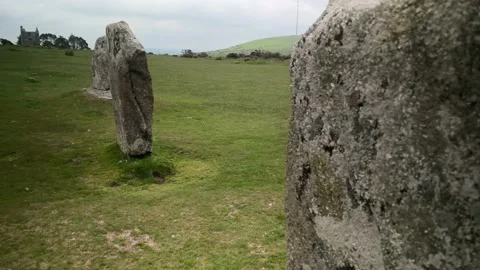 The Hurlers ancient stone circle Stock Footage 156891830