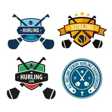 Hurling Emblems Stock Illustration