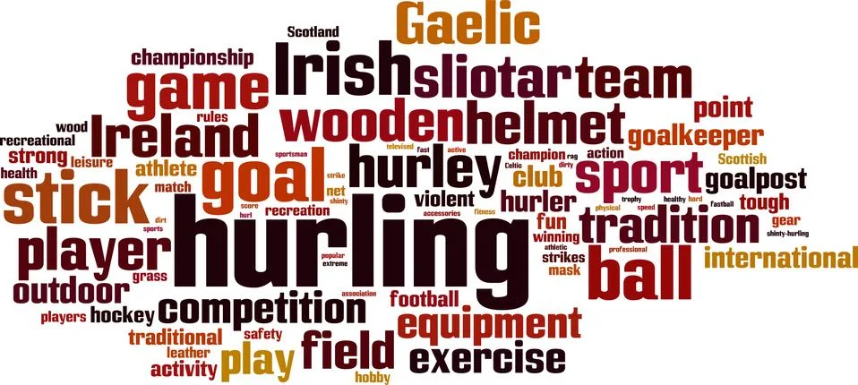 Hurling word cloud Stock Illustration
