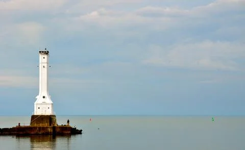 Huron lighthouse background 4 写真素材