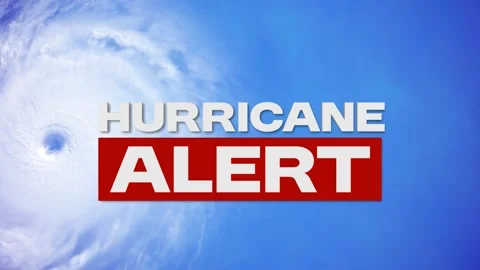 Hurricane alert animated video. Stock Footage 302846854