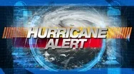 Hurricane Alert - Broadcast Graphic Main Title Animation Stock Footage