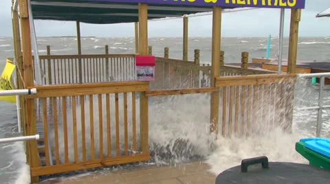 Hurricane approaches Video stock 24718443