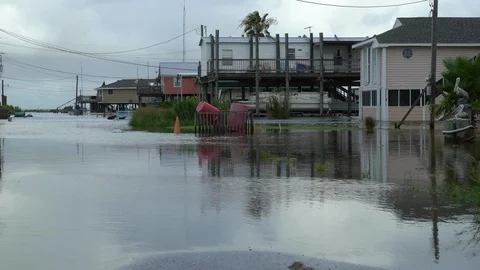 Hurricane approaching flooding Stock Footage 112285847