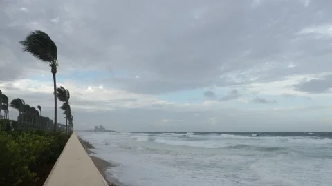 Hurricane Beach Stock Footage 136639242