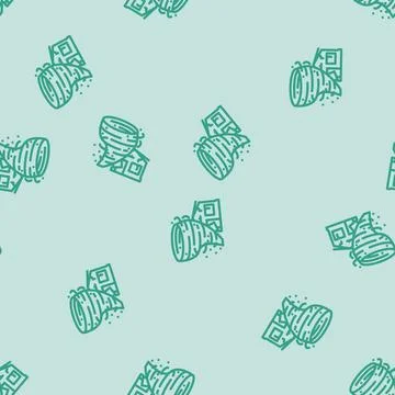 Hurricane break line vector seamless pattern Illustrazione stock