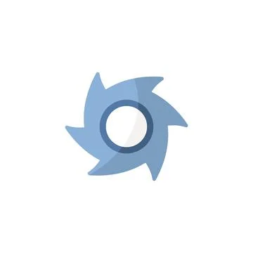 Hurricane. Category three. Flat icon. Isolated weather vector illustration Stock Illustration