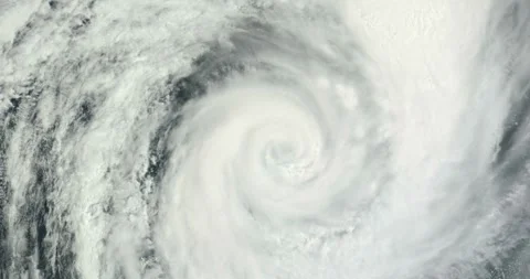 Hurricane clouds cyclone eye storm in 3d render storms above cloud 動画素材 334647598