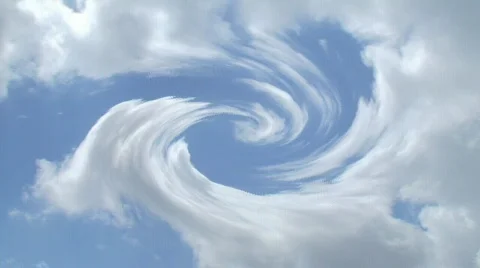 Hurricane clouds Stock Footage 136058