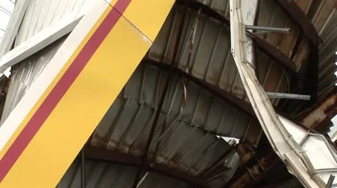 Hurricane destruction Stock Footage 12668102