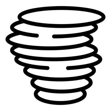 Hurricane disaster tornado spinning with high wind speed 库存插图