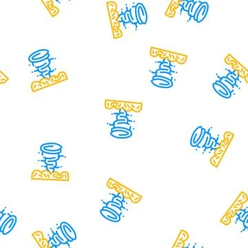 Hurricane disaster vector seamless pattern 스톡 일러스트