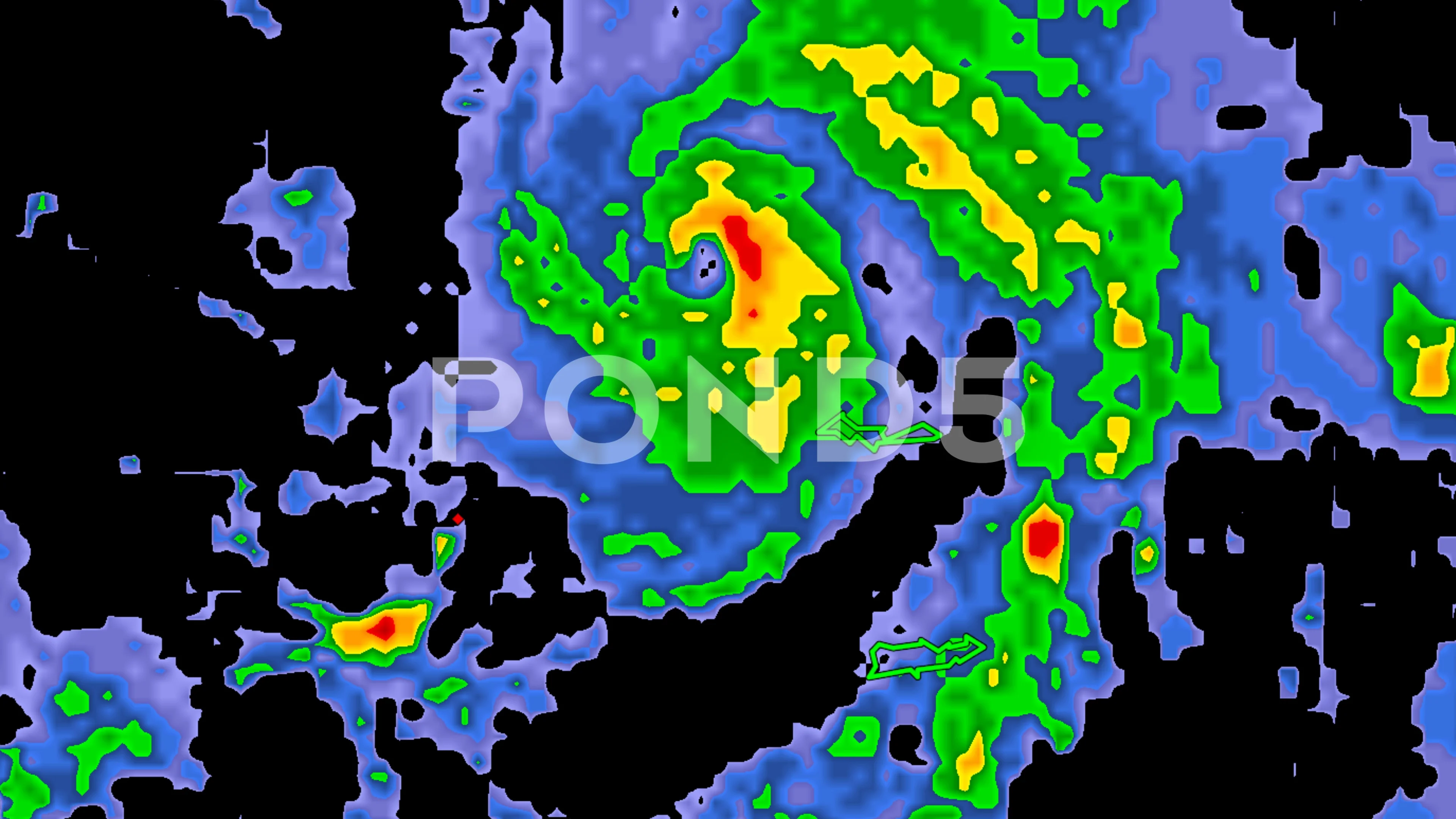 Hurricane Doppler Radar Stock Footage Royalty Free Stock Videos Pond5