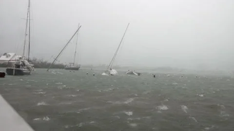 Hurricane Dorian Eye Stock Footage 165076287