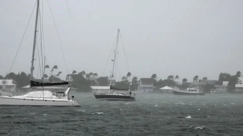 Hurricane Dorian wind picks up Stock Footage 165078008
