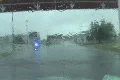 Hurricane Earl - Behind Police Car in the storm w audio Footage