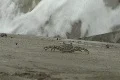 Hurricane Earl - crab walking on waterbreaker Footage