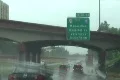 Hurricane Earl - driving through heavy traffic in the storm 2 Footage