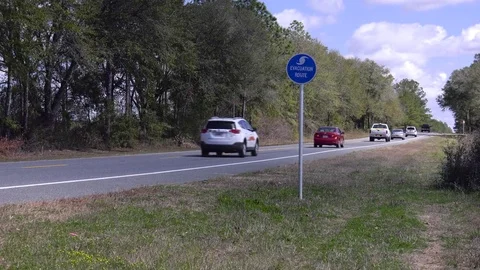 Hurricane Evacuation Sign Video stock 73200602