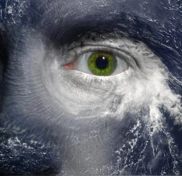 Hurricane eye Stock Photos
